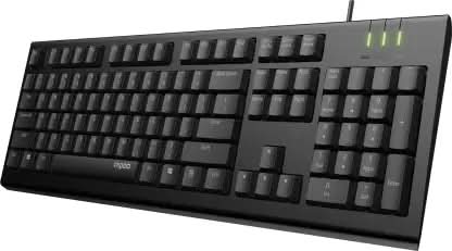 RAPOO NK1800 SPILL RESISTANCE WIRED USB KEYBOARD