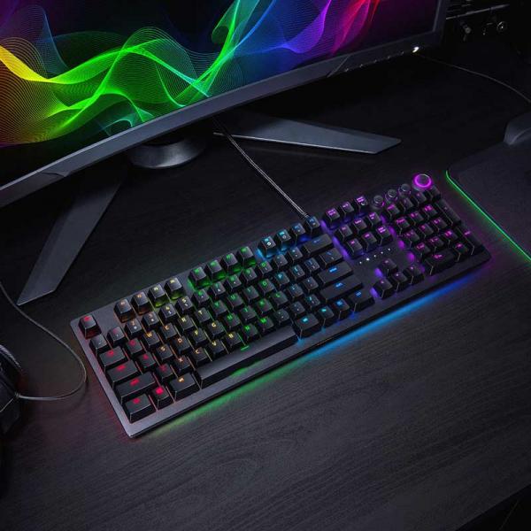 RAZER Huntsman Elite RGB Full Size Opto-Mechanical Wired Gaming Keyboard ( Razer Light and Clicky Switch )