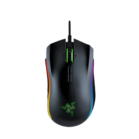 RAZER Mamba Elite Wired Ergonomic Gaming Mouse ( RZ01-02560100-R3M1 ) (16000DPI / 9 Macro Button ) ( Black )