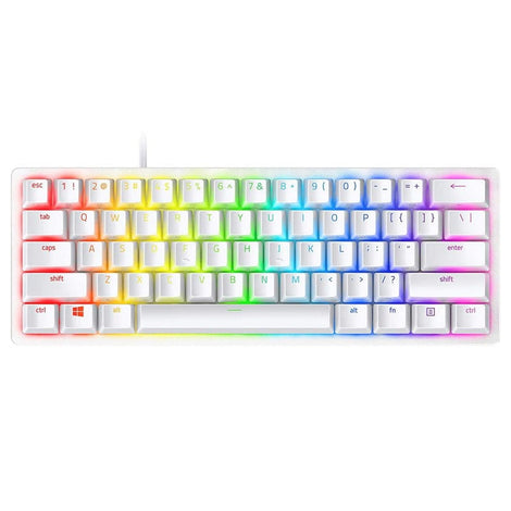 RAZER Huntsman Mini 60% RGB Optical Wired Gaming Keyboard ( Mercury ) ( Red Switch )