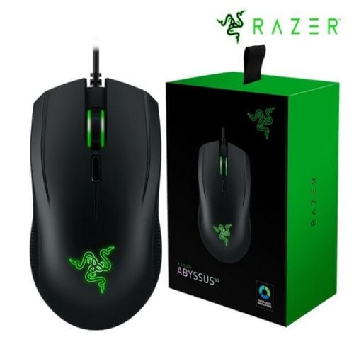 RAZER Abyssus V2 Essential Wired Ambidextrous Gaming Mouse ( RZ01-01900100-R3A1 ) ( 5000DPI / 4 Macro Button ) ( Black )