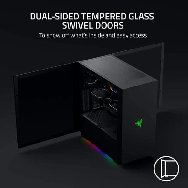 RAZER Tomahawk RGB ATX Mid Tower Cabinet (Black)