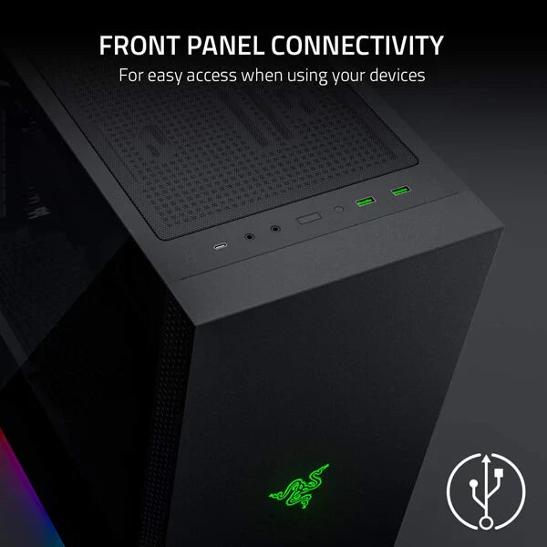 RAZER Tomahawk RGB ATX Mid Tower Cabinet (Black)