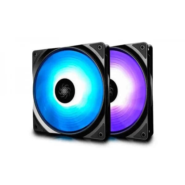 DEEPCOOL RF140 140mm RGB Cabinet Fan (Black) (Twin Pack)