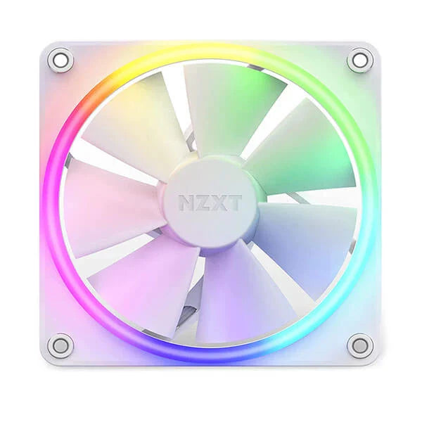 NZXT F120 RGB Duo 120mm with the RGB Controller Cabinet Fan White (Triple Pack)