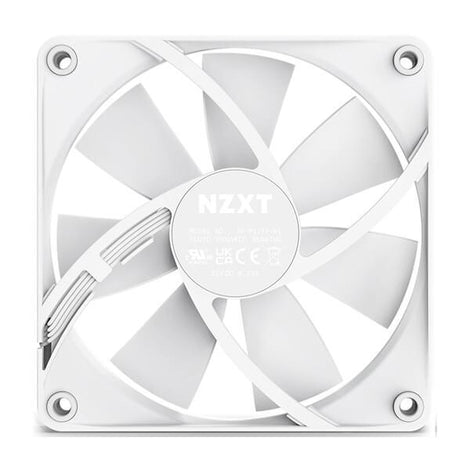 NZXT F120P 120mm Non-RGB Cabinet Fan (White) (Single Pack)