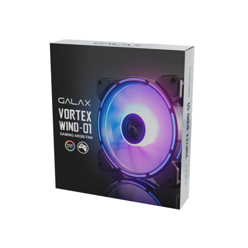 GALAX Vortex Wind 01 120mm RGB Cabinet Fan Black (Single Pack)