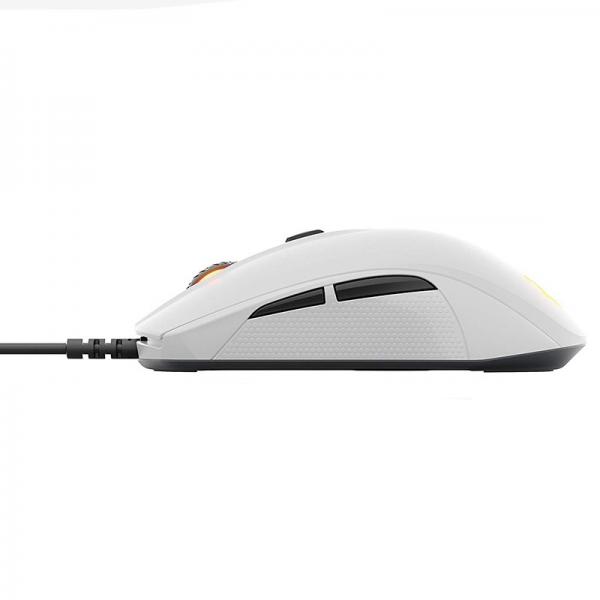 STEELSERIES Rival 110 Wired Ergonomic Gaming Mouse ( RIVAL-110-WHITE ) ( 7200DPI / 7 Macro Buttion ) ( Matte White )