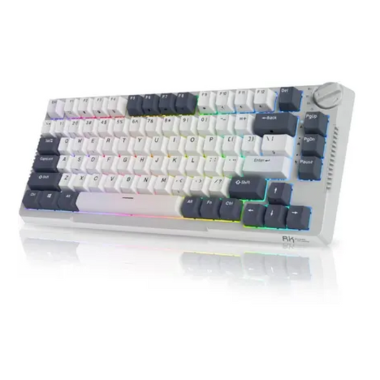 ROYAL KLUDGE RK H81 75% Wireless  Mechanical Gaming Keyboard ( White ) ( RK Brown Switch )