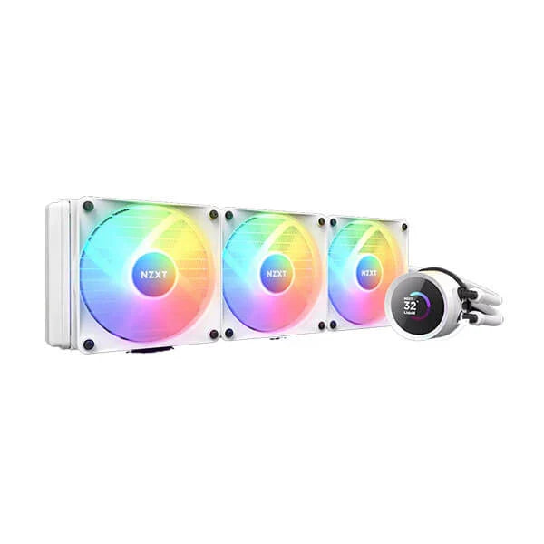 NZXT Kraken RGB 360mm CPU Liquid Cooler (With LCD Display) (White)