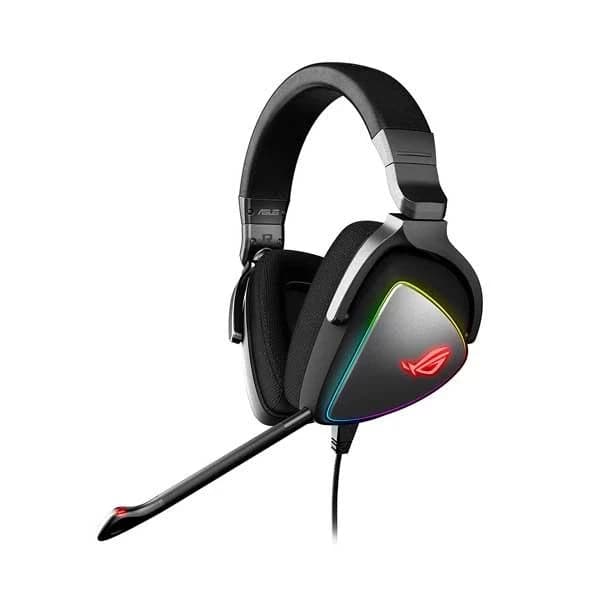 ASUS ROG Delta RGB USB Wired Gaming Headphone ( Black ) ( PC / Playstation / Mobile / Xbox )