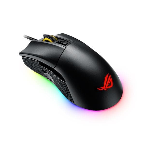 ASUS ROG Gladius 2 Wired Ergonomic RGB Optical Gaming Mouse ( ROG-GLADIUS-II ) ( 12000DPI / 6 Macro Buttons ) ( Black )