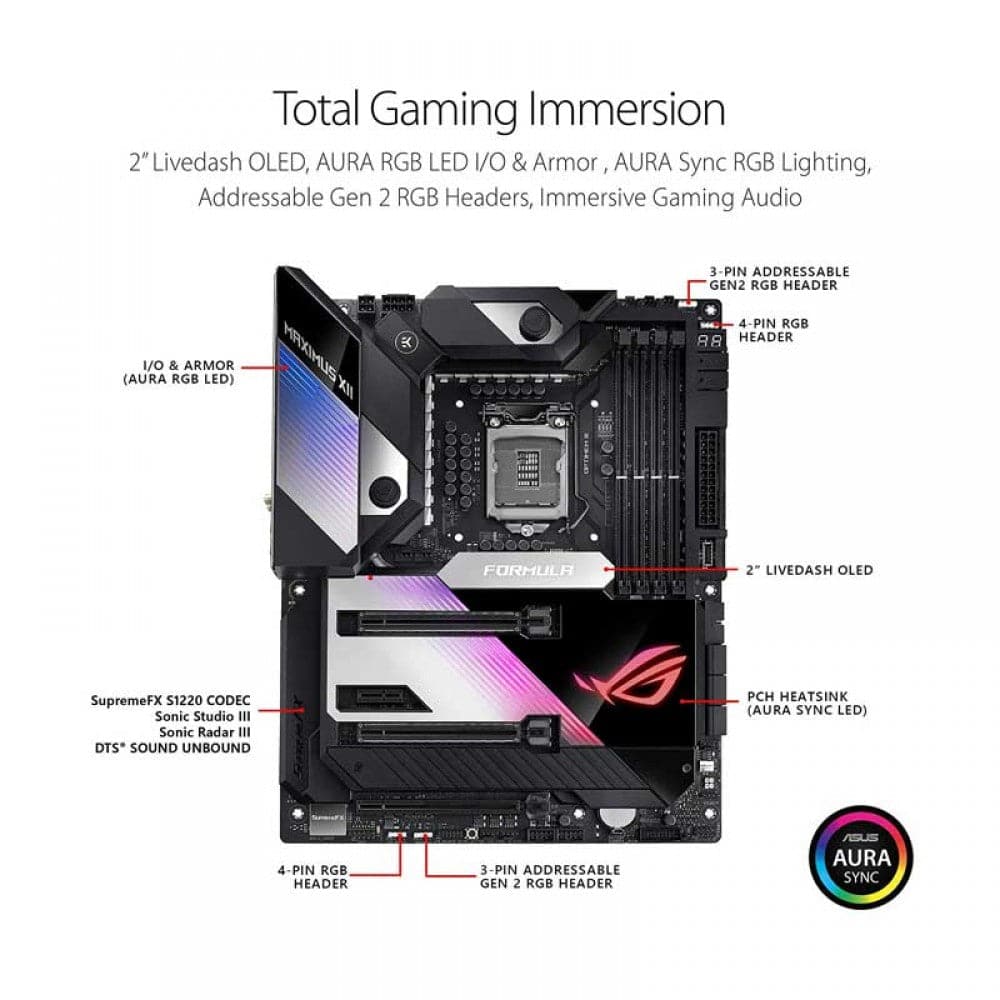 ASUS Z490 Maximus XII Formula DDR4 Intel Motherboard