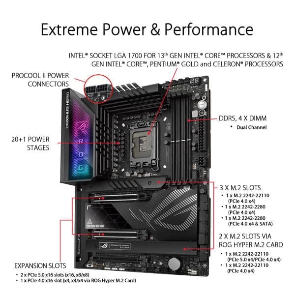 ASUS ROG Maximus Z790 Hero Wifi DDR5 Intel Motherboard