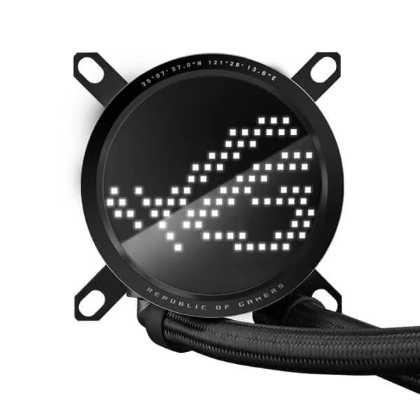 ASUS ROG Ryuo III 360 ARGB 360mm CPU Liquid Cooler With Anime Matrix LED Display (Black)