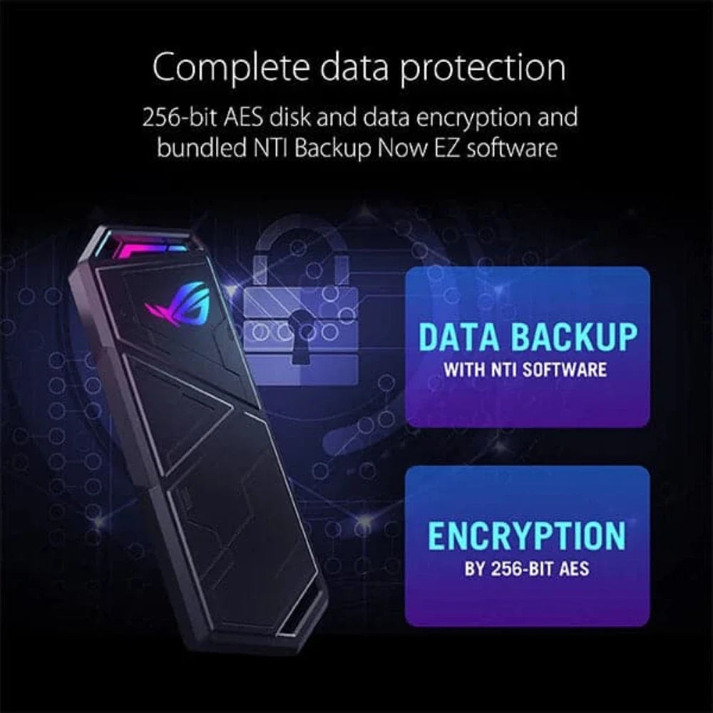 ASUS ROG Strix Arion S500 500GB NVME Gen2 Portable Solid State Drive (SSD) (Type-C)