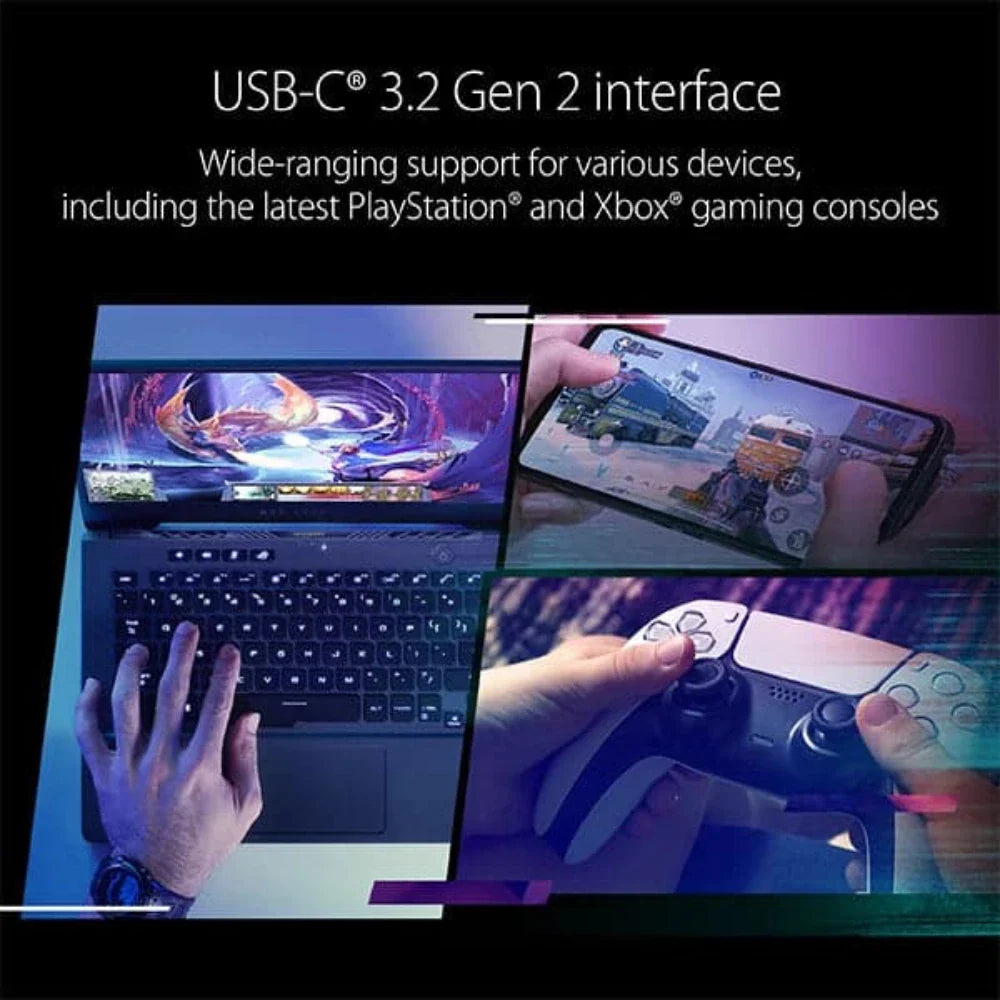 ASUS ROG Strix Arion S500 500GB NVME Gen2 Portable Solid State Drive (SSD) (Type-C)