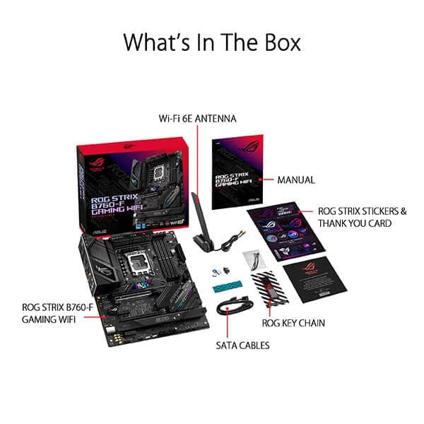 ASUS ROG Strix B760-F Gaming Wifi DDR5 Intel Motherboard