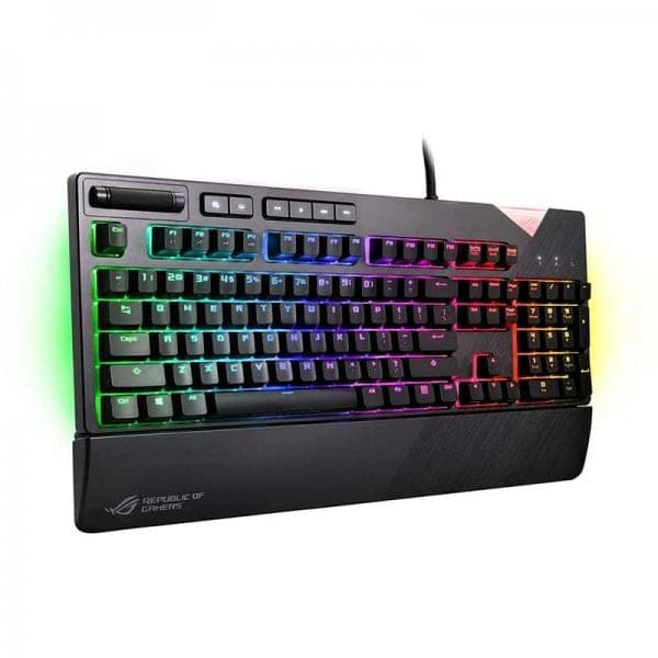 ASUS ROG Strix Flare Full Size Mechanical Gaming Keyboard ( Black) ( Cherry MX Red Switch )