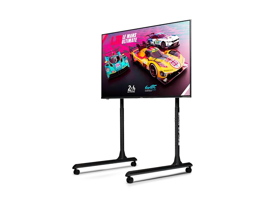 NLR Round Tube Freestanding Single Monitor Stand