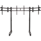 NLR Round Tube Freestanding Triple Monitor Stand