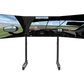 NLR Round Tube Freestanding Triple Monitor Stand
