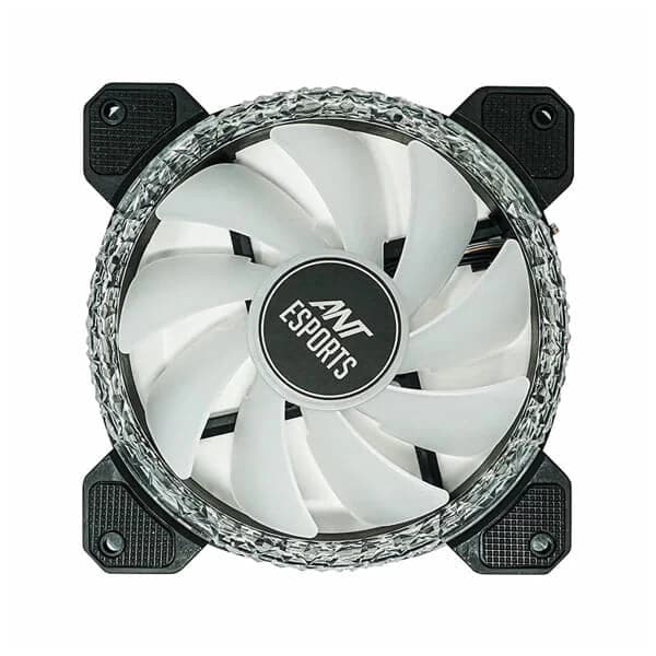ANT ESPORTS RoyalFlow V2 120mm Auto RGB Cabinet Fan (Black) (Single Pack)