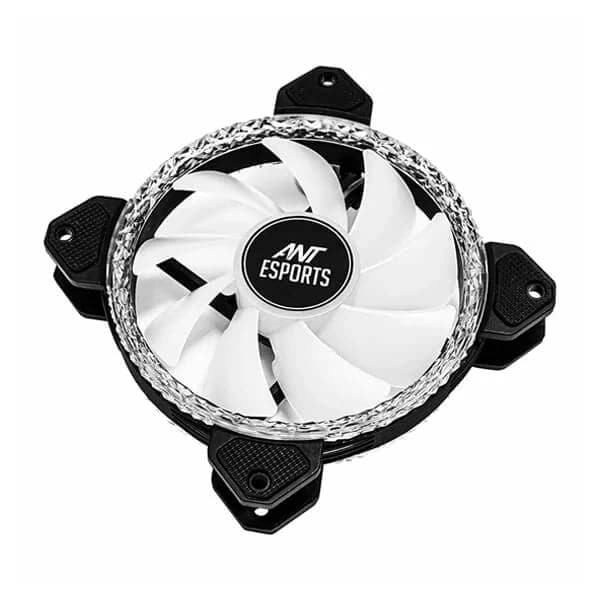 ANT ESPORTS RoyalFlow V2 120mm Auto RGB Cabinet Fan (Black) (Single Pack)