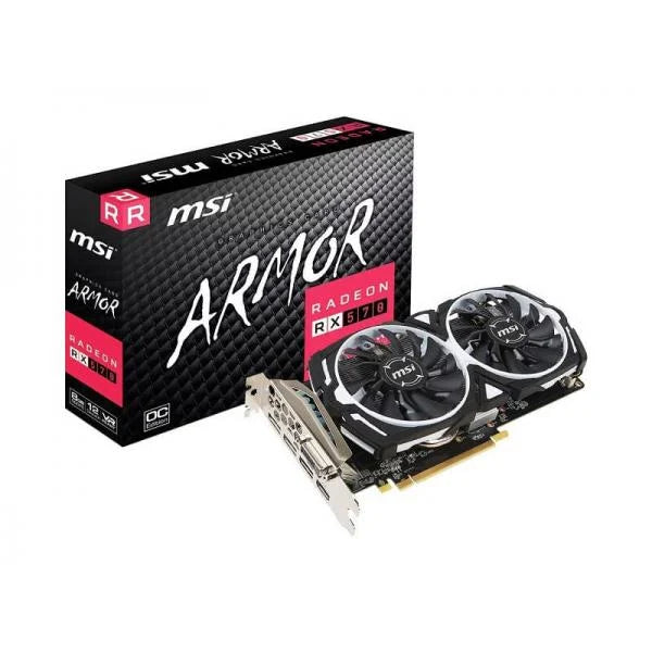 MSI Radeon RX 570 Armor OC 8GB AMD Graphic Card