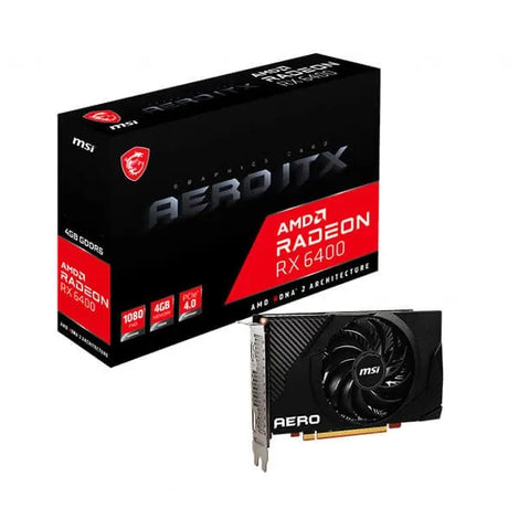 MSI Radeon RX 6400 Aero ITX 4GB AMD Graphic Card