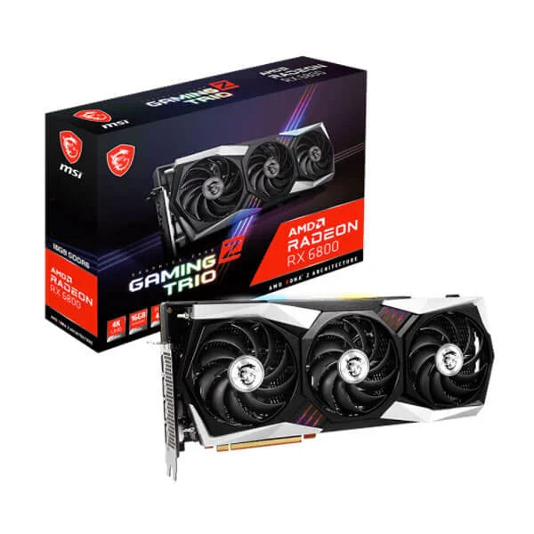 MSI Radeon RX 6800 Gaming Z Trio 16GB 256-Bit AMD Graphic Card