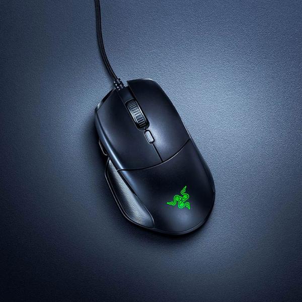RAZER Basilisk Essential Wired Ergonomic Gaming Mouse ( RZ01-02650100-R3M1 ) ( 6400DPI / 7 Macro Button ) ( Black )