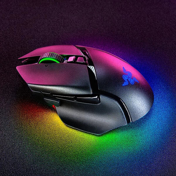 RAZER Basilisk V3 Pro Wireless Ergonomic Gaming Mouse ( RZ01-04620100-R3A1 ) ( 30000DPI / 11 Macro Buttom ) ( Black )