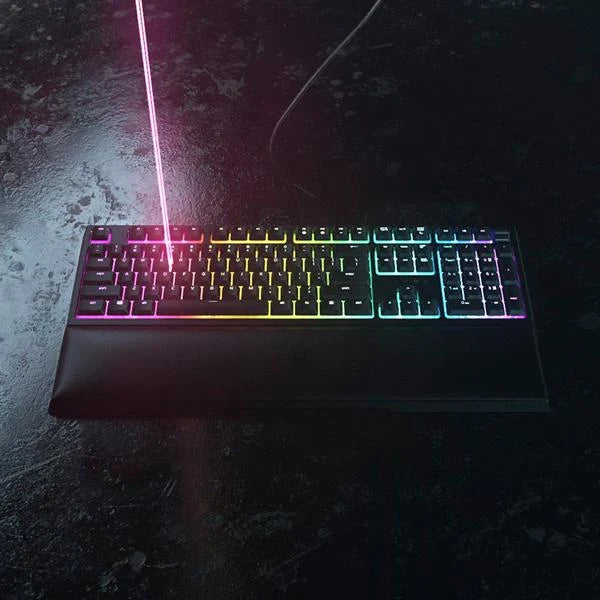 RAZER Ornata V2 Chroma Full Size RGB Mecha-Membrane Gaming Keyboard ( Black )