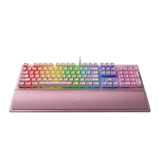 RAZER BlackWidow V3 RGB Mechanical Full Size Wired Gaming Keyboard ( Quartz ) ( Green Switch )