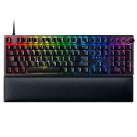 RAZER Huntsman V2 RGB Full Size Optical Wired Gaming Keyboard (Black) (Purple Switch)