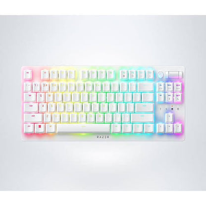 RAZER DEATHSTALKER V2 PRO TENKEYLESS - WIRELESS LOW PROFILE OPTICAL GAMING KEYBOARD (LINEAR RED SWITCH) - WHITE RZ03-04373500-R3M1