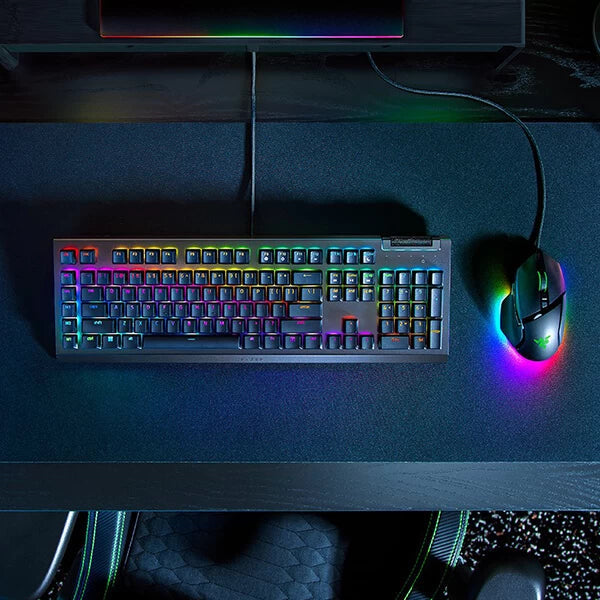 RAZER BlackWidow V4 X RGB Full Size Mechanical Wired Gaming keyboard ( Linear Yellow Switch )