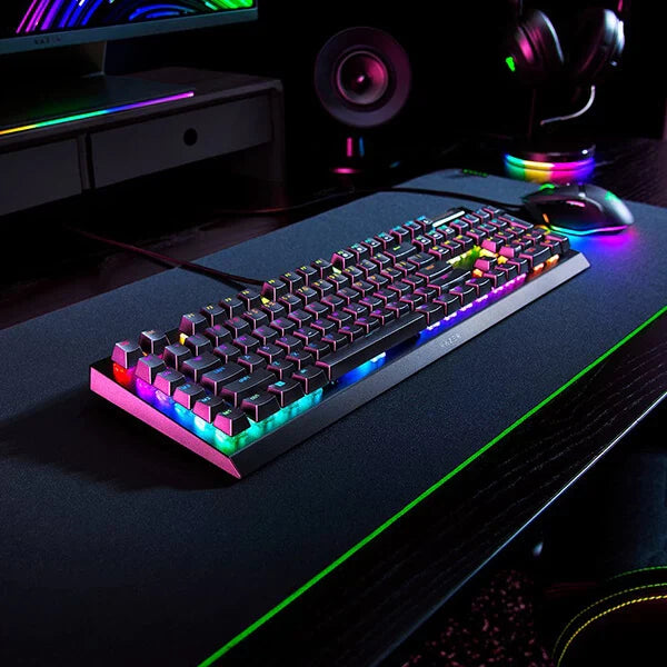 RAZER BlackWidow V4 X RGB Full Size Mechanical Wired Gaming keyboard ( Linear Yellow Switch )