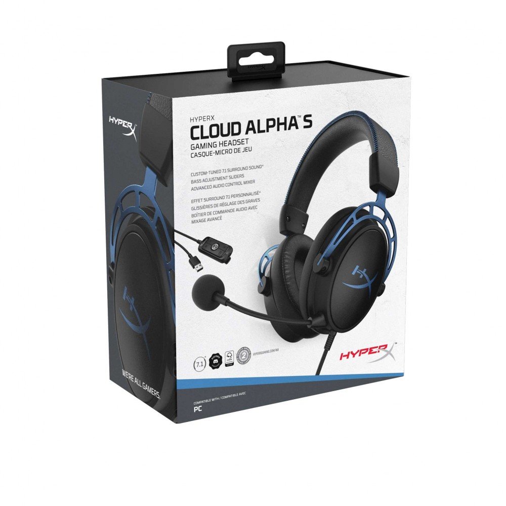 HYPERX Cloud Alpha S Gaming Headphone (Blue)