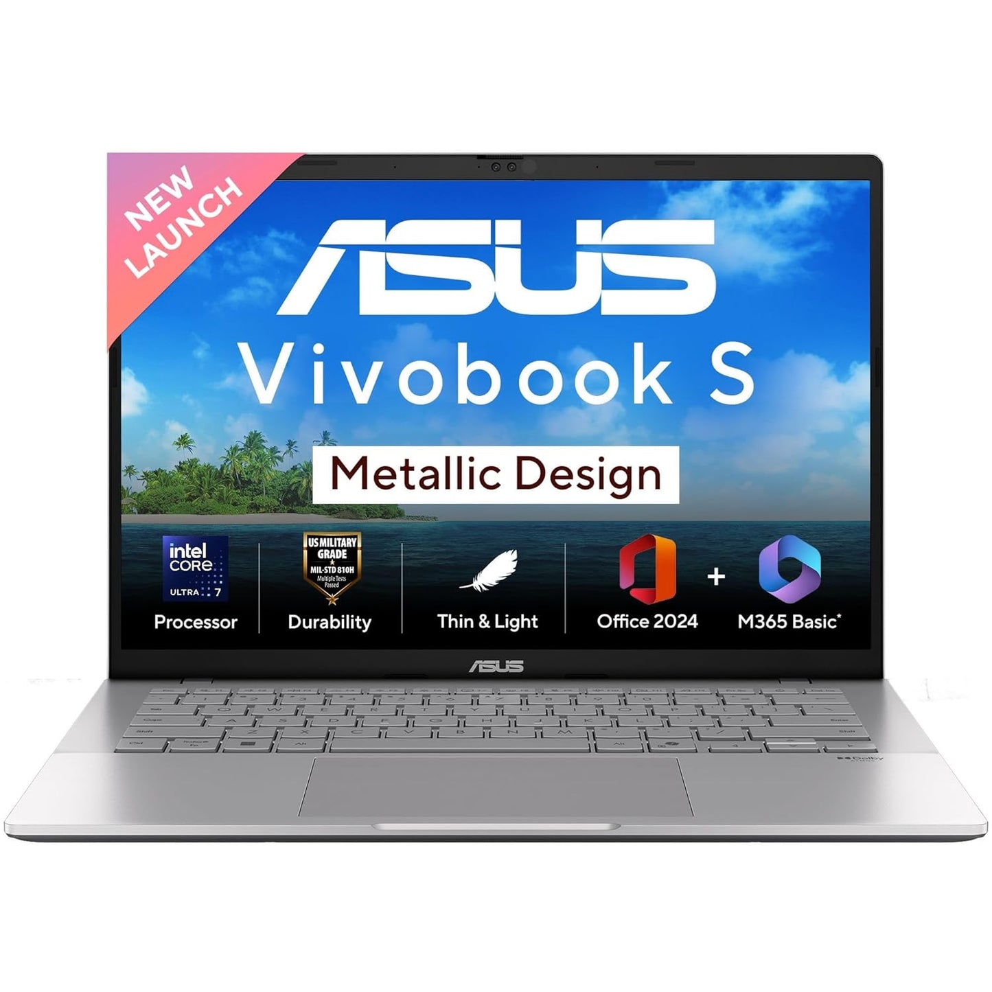 ASUS VIVOBOOK S14 S3407CA-LY084WS [ULTRA7-225H/16GB/512GB SSD/WIN11 HOME+MS24/14.0"/INTEGRATED GRAPHICS/1 YEAR(S)/SILVER]