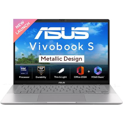 ASUS VIVOBOOK S14 S3407CA-LY084WS [ULTRA7-225H/16GB/512GB SSD/WIN11 HOME+MS24/14.0"/INTEGRATED GRAPHICS/1 YEAR(S)/SILVER]