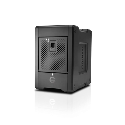 SANDISK PROFESSIONAL 96TB G-RAID SHUTTLE 4 - ENTERPRISE-CLASS 4-BAY EXTERNAL HARD DRIVE, THUNDERBOLT 3 - SDPH34H-096T-MBAAB