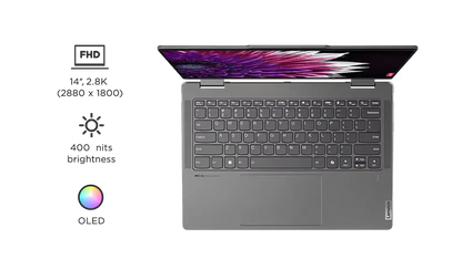 LENOVO YOGA 7I 83DJ006XIN [ULTRA5-125H 14TH GEN/16GB/1TB SSD/WIN11 HOME+MSO/14.0 INCH TOUCH/INTEGRATED GRAPHICS /1 YEAR(S)/BLACK/DIGITAL PEN]