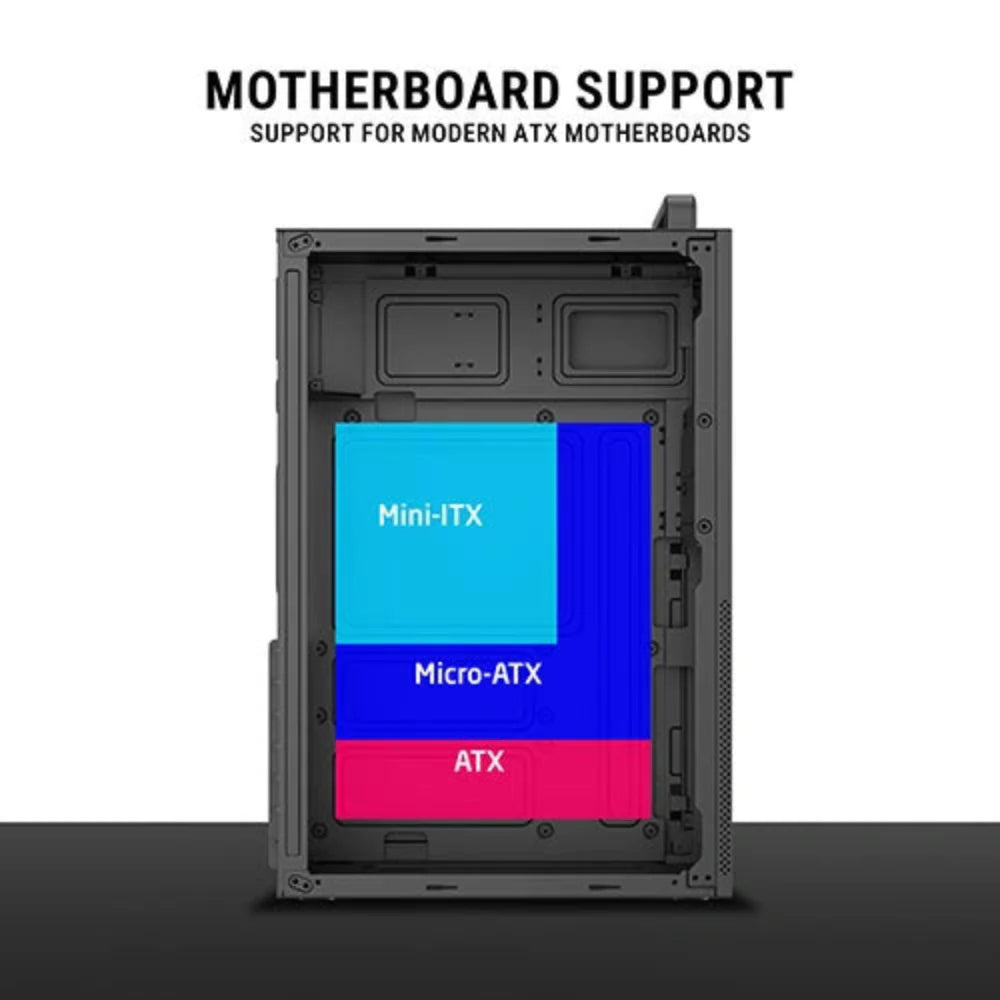 ANT ESPORTS SI28 ATX Mid Tower Cabinet ( Black )