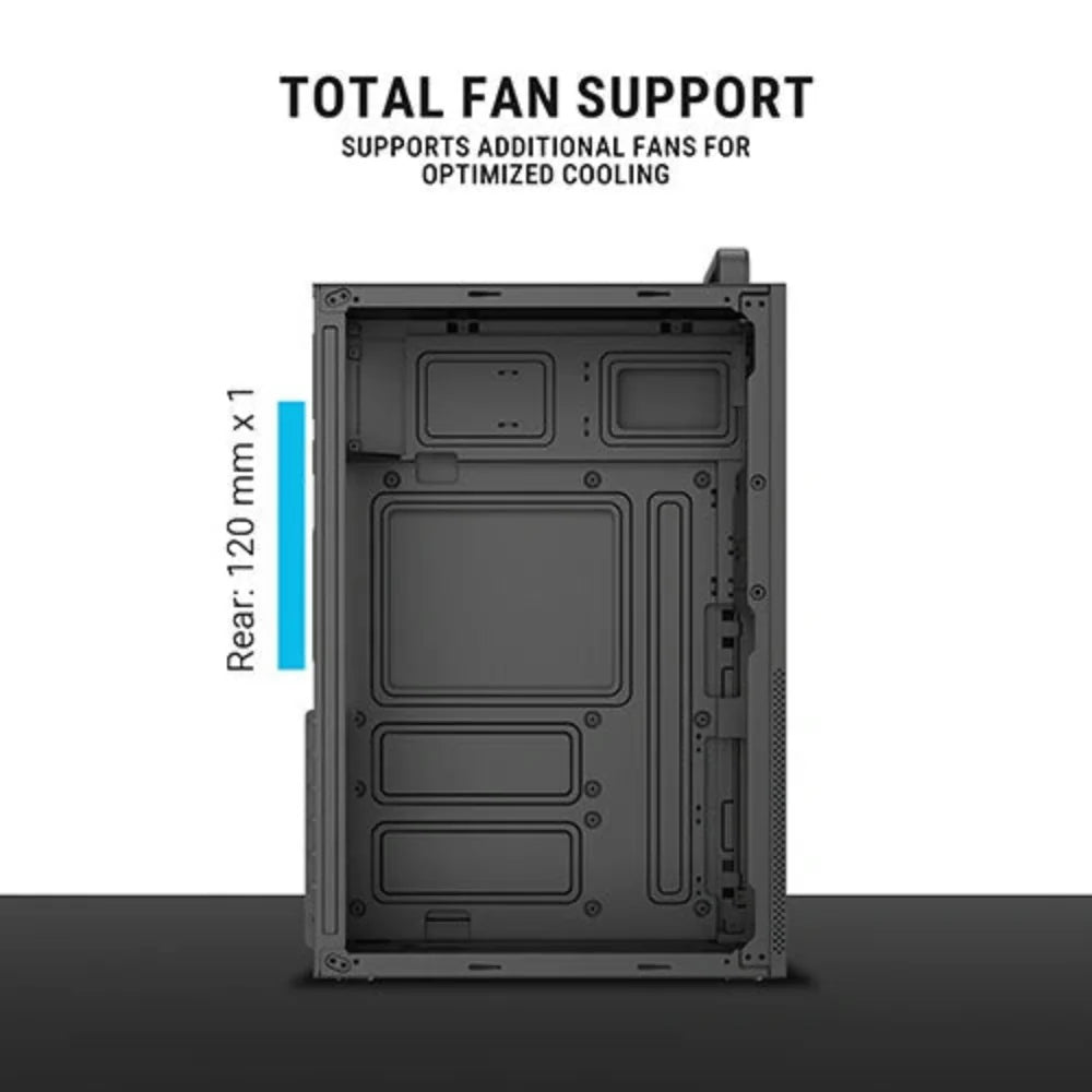 ANT ESPORTS SI28 ATX Mid Tower Cabinet ( Black )
