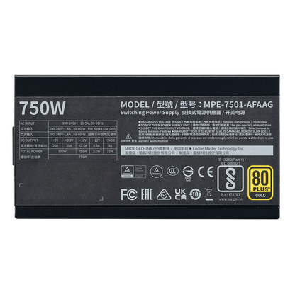 COOLER MASTER MWE 750 GOLD V2 ATX 3.1 FULLY MODULAR SMPS