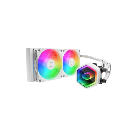 COOLER MASTER MasterLiquid Core ll 240 ARGB 240mm CPU Liquid Cooler ( White ) ( Core 2 )