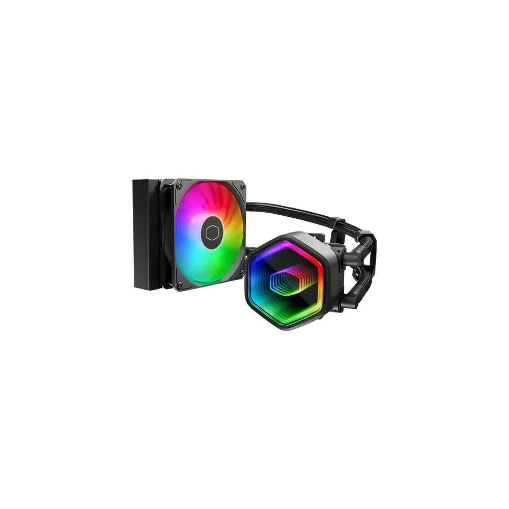 COOLER MASTER MasterLiquid Core ll Series 120 ARGB 120mm CPU Liquid Cooler( Black )