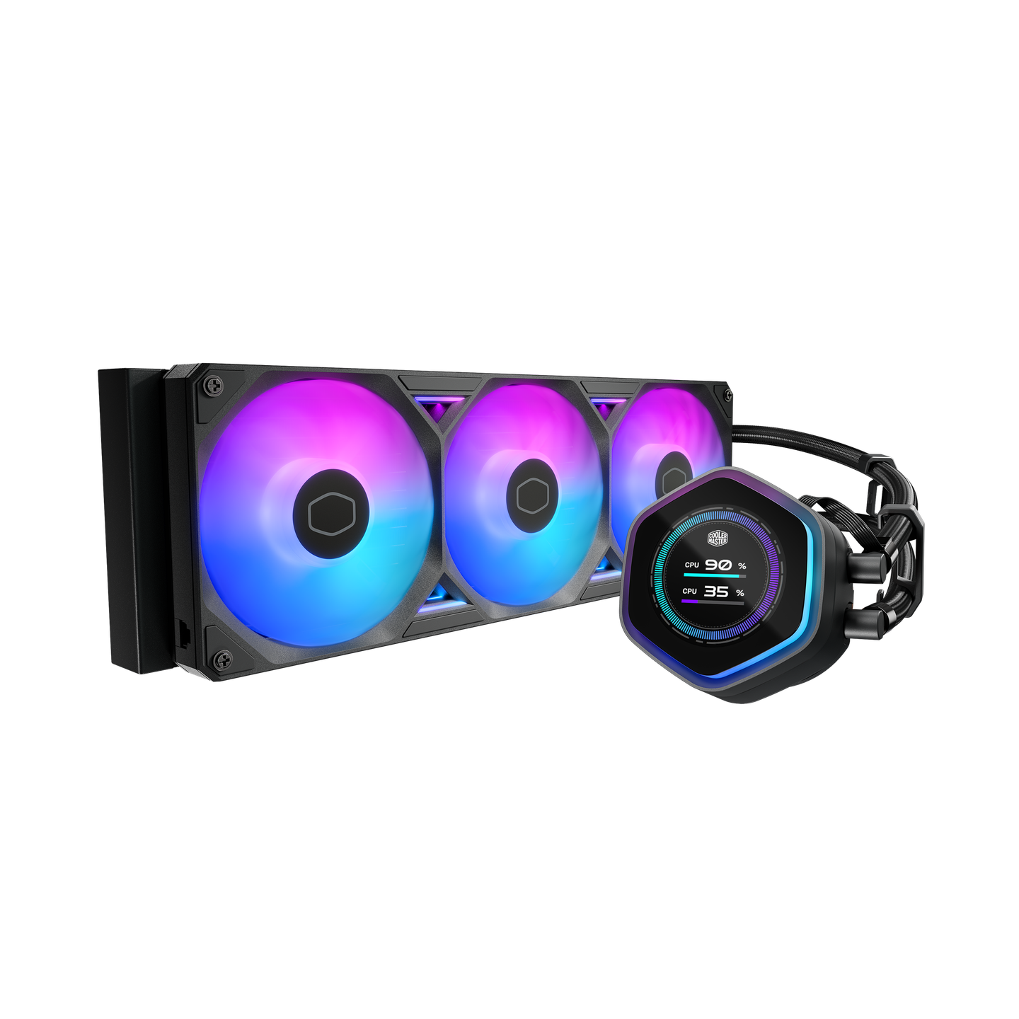 COOLER MASTER MASTERLIQUID ML360 ATMOS II LCD ARGB BLACK FAN